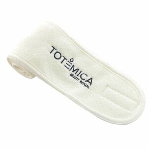 TOTEMICA Soft Cream Spa Headband Velcro Keeps Hair Back | Face Washing Makeup